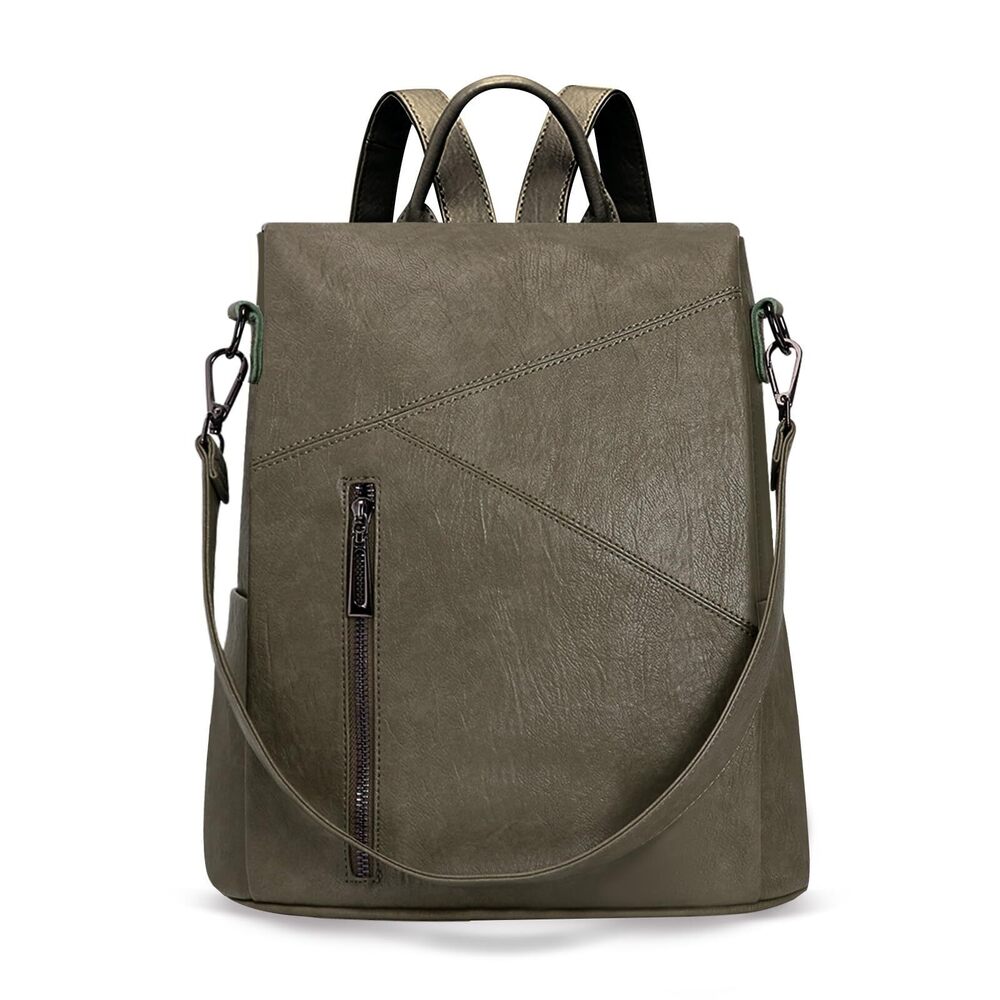 4764 Vegan Leather Backpack Handbag Anti-theft Travel Backpack Purse